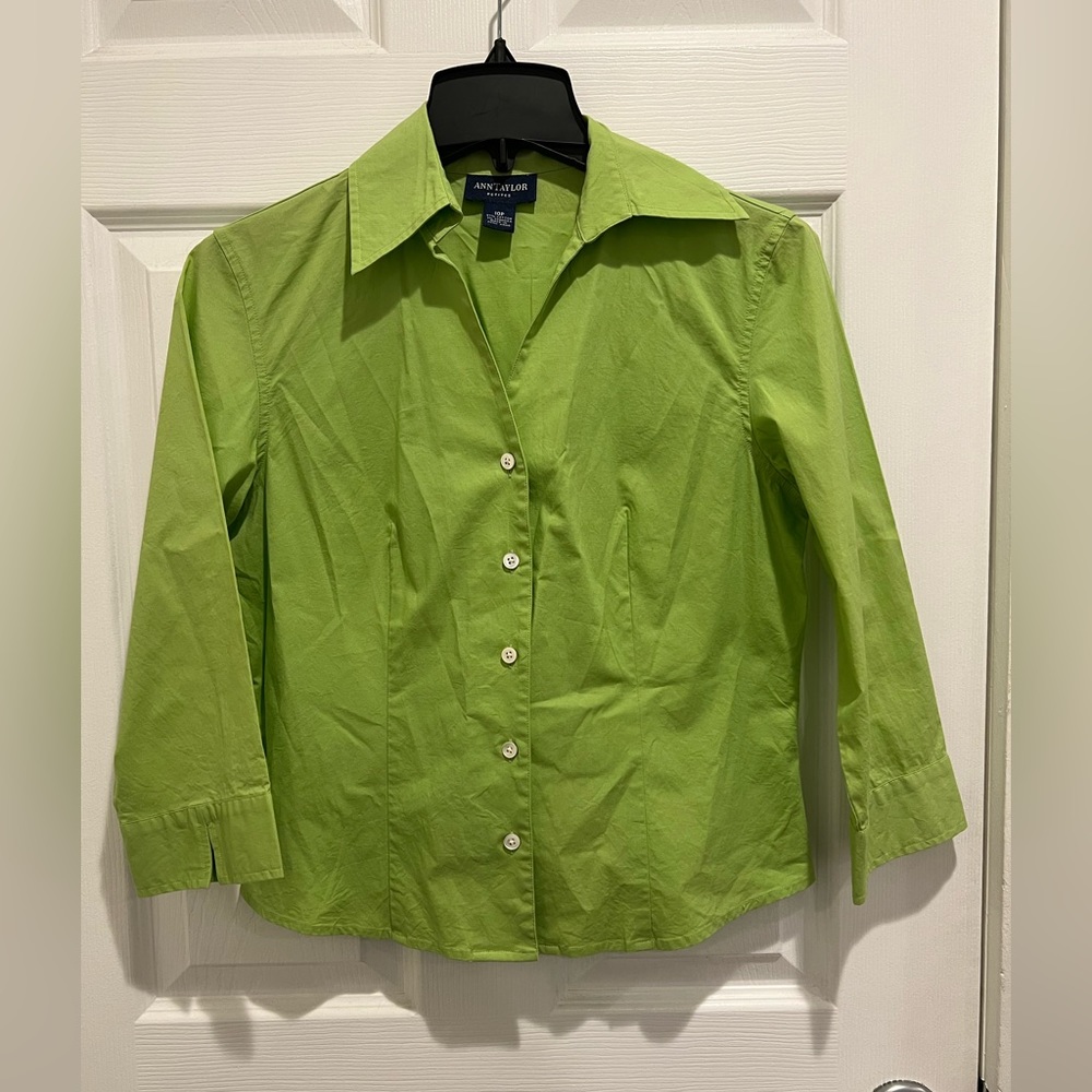 Ann Taylor Button Up T-Shirt